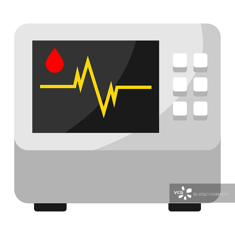 人工肺通气装置插图。医学与健康的物品。医疗符号风格插图。人工肺通气装置插图。医学与健康的物品。图片素材