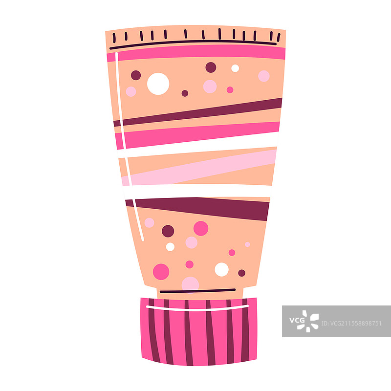 管装粉底的插图。化妆品。美容与时尚的抽象图像。管装粉底的插图。化妆品。美容与时尚的图像。图片素材