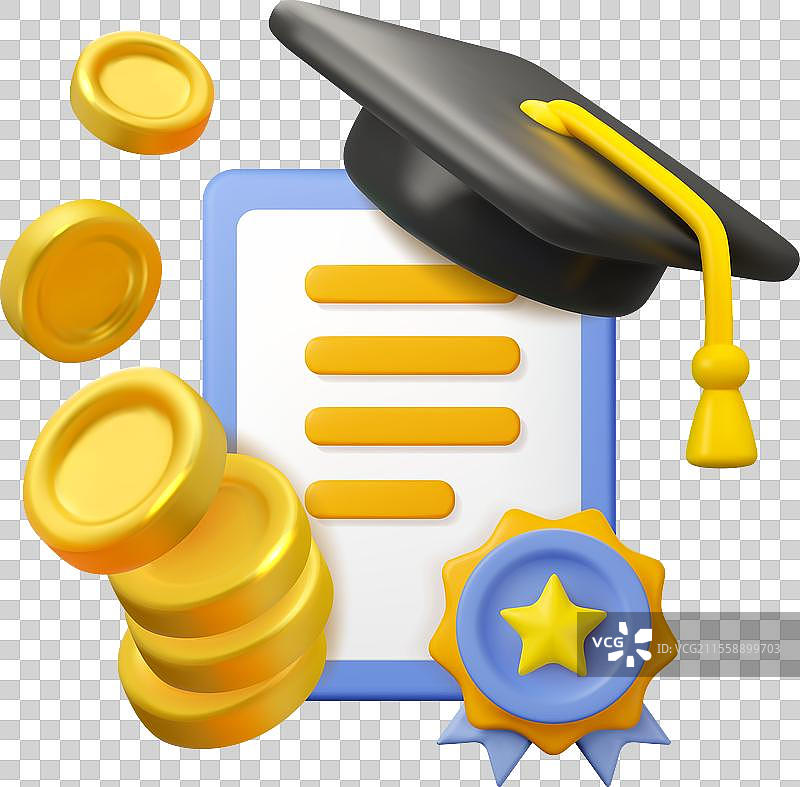 学费补助证书图片素材