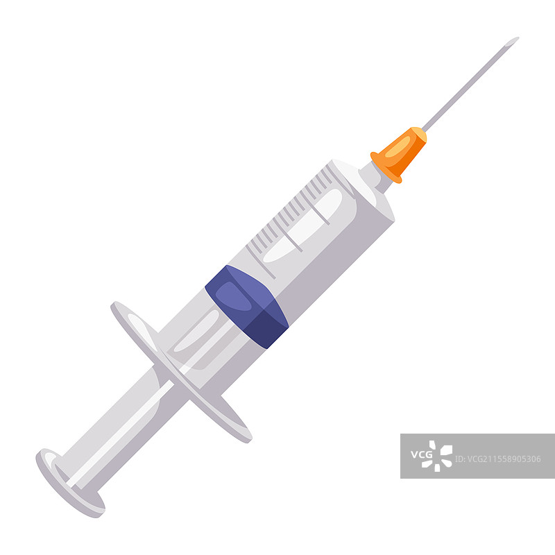 注射器插图。医疗和健康用品。适用于药店和医院的图像。图片素材