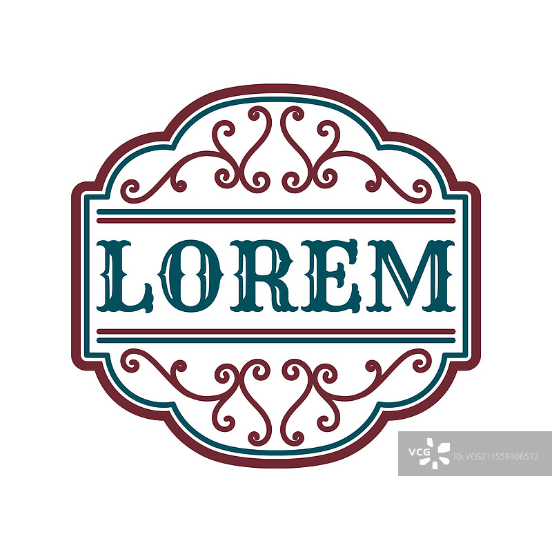 西方复古徽章标志标签图片素材