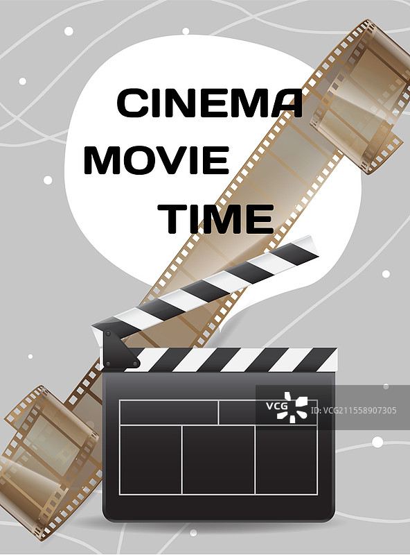 白色背景上的电影拍板。空白的电影拍板影院矢量插图。带条纹的空白检查板，黑色光泽的影院物品，视频制作设备，电影行业。白色背景上的电影拍板图标。空白的电影拍板影院时间矢量插图。图片素材