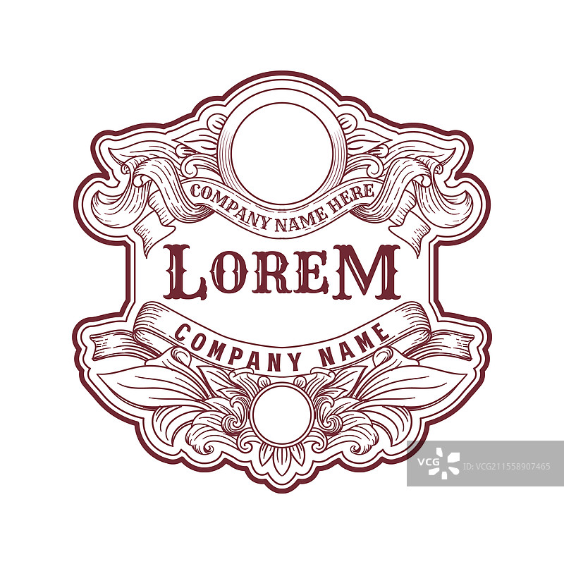 皇家徽章装饰边框印章图片素材