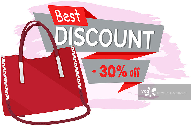 女性手袋促销海报。折扣、特价优惠促销，购物广告。手绘风格矢量设计插图，立即购买概念，黑色星期五市场广告模板。女性手袋促销海报，立即购买。折扣、特价优惠促销，购物广告。图片素材