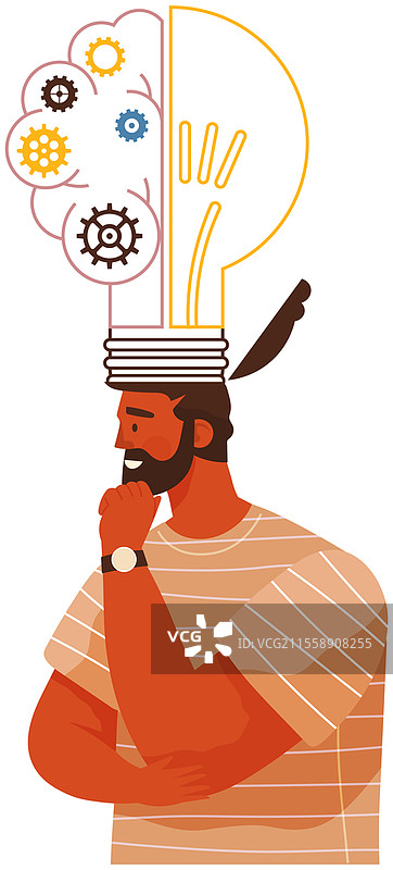 处理问题和寻找解决方案的概念。男人制定策略，解决问题。激烈的脑部活动，创造最佳解决方案，发展创造性思维。家伙创造新想法。男人制定策略，解决问题，创造想法。家伙发展创造性思维，寻找解决方案。图片素材