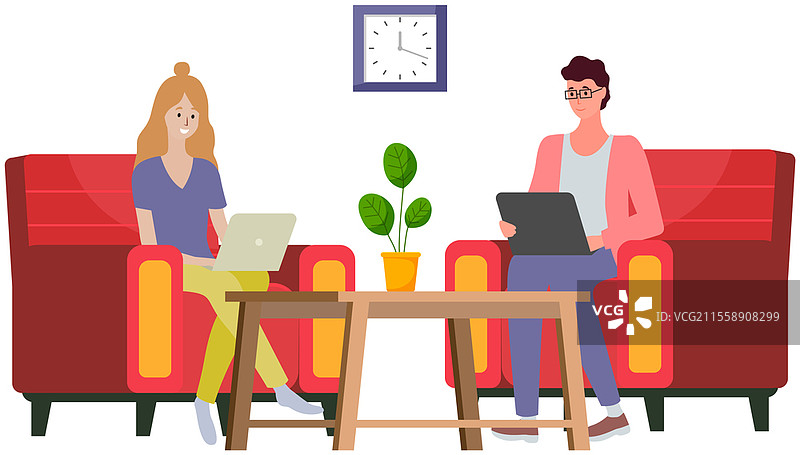 通过互联网聊天、交流和发送消息。人们使用笔记本电脑进行聊天。敲击电脑键盘，在线家庭放松。同事在笔记本电脑上花时间进行交流。通过互联网聊天、交流和发送消息。人们使用笔记本电脑进行聊天。图片素材