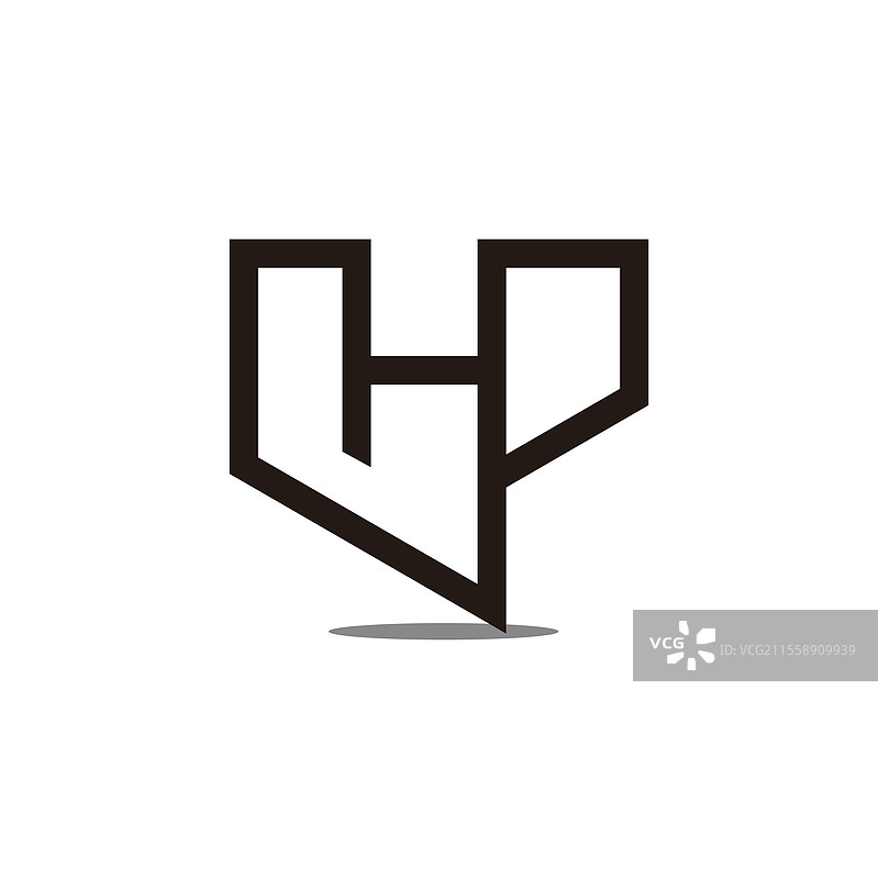 字母BP简单几何链接线条logo图片素材