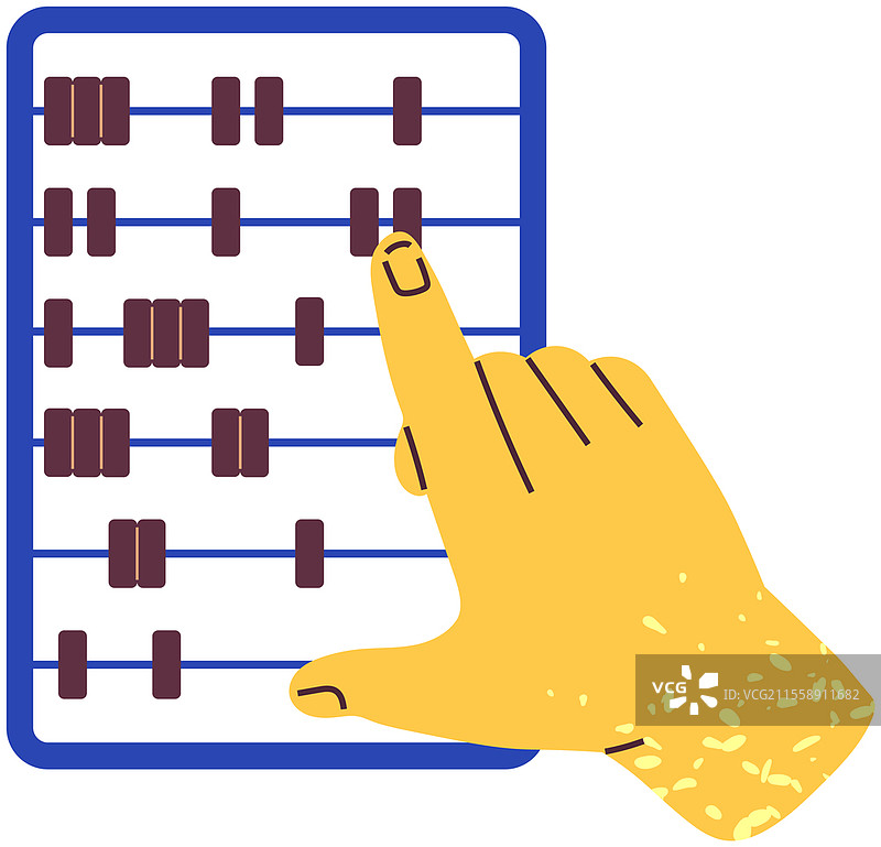 老式计算工具。会计师使用木制算盘进行计算。会计概念。用于进行算术计算的机械设备。用于数字计算的计数板。会计师使用木制算盘进行计算。用于算术计算的机械设备。图片素材