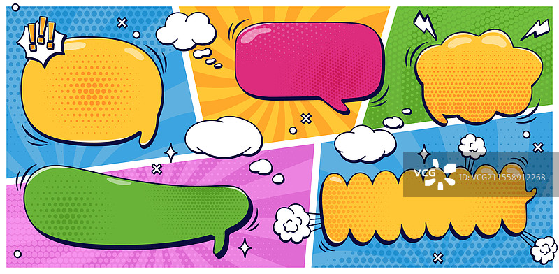 五彩缤纷的贴纸短语图片素材