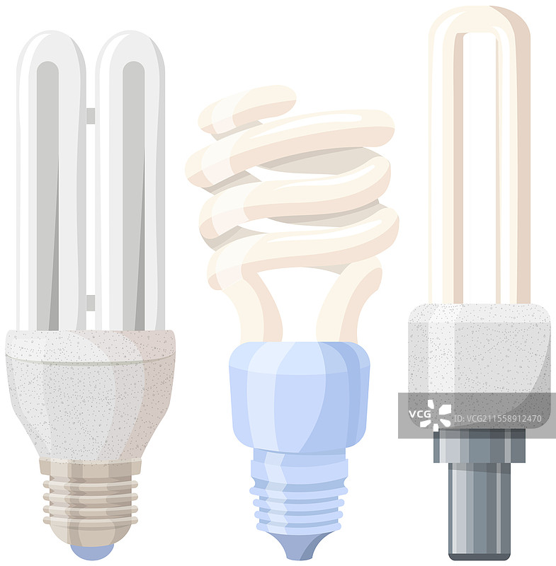 灯泡和灯具的组合。电动LED灯和白炽灯或节能照明设备。不同底座形状的灯泡。用于创造室内光线的电器。灯泡组合。电动LED灯和白炽灯。照明电器。图片素材