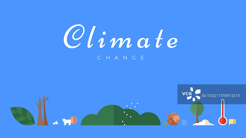 气候变化矢量横幅模板。北极，融化的冰川，冰块上的北极熊。全球变暖，海平面上升，自然损害。世界环境日。生态危害，空气污染。气候变化矢量横幅模板。北极，融化的冰川，冰块上的北极熊。图片素材