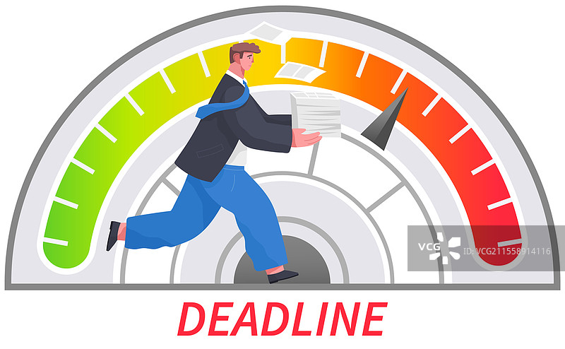 办公室工作人员在截止日期前加班。商人在高压环境和严厉老板的压力下工作。时间管理是通往成功的道路。忙碌的人和正在走的时钟，倒计时。办公室工作人员在截止日期前加班。商人在高压环境中奔波，承受着巨大的压力。图片素材