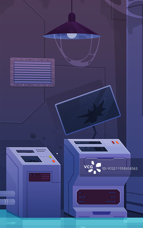 科研科学与技术实验室中的失败实验。科学家在化学实验室进行实验时发生事故和破坏，试剂爆炸，探索性测试失败。图片素材