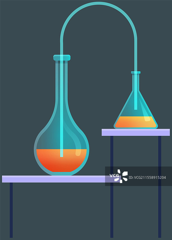 医学结构和血液成分。含生物材料成分的烧瓶，供研究人员使用的试管烧瓶。液体实验室分析。化学实验室科学医学研究实验室。医学图标矢量结构和血液成分。含生物材料成分的烧瓶，试管。图片素材