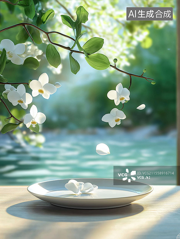 【AI数字艺术】白兰花图片素材
