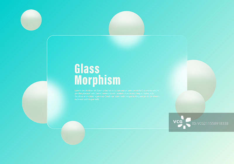 玻璃态渐变背景的抽象图案图片素材