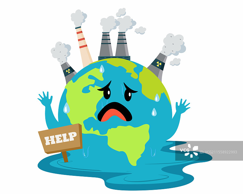 工业烟囱冒着浓烟图片素材