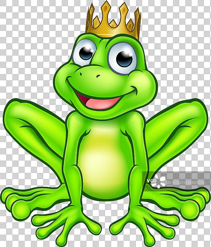 卡通青蛙王子图片素材