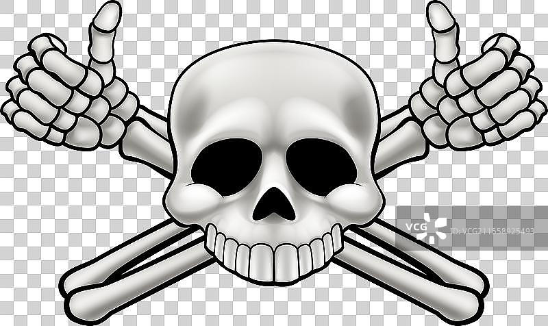 骷髅与交叉骨图片素材