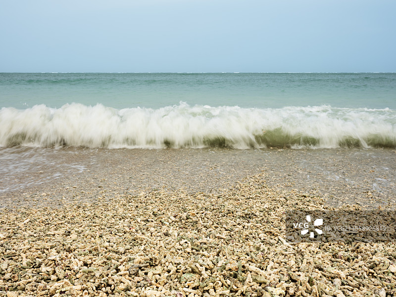琼海牛奶海和珊瑚沙滩图片素材