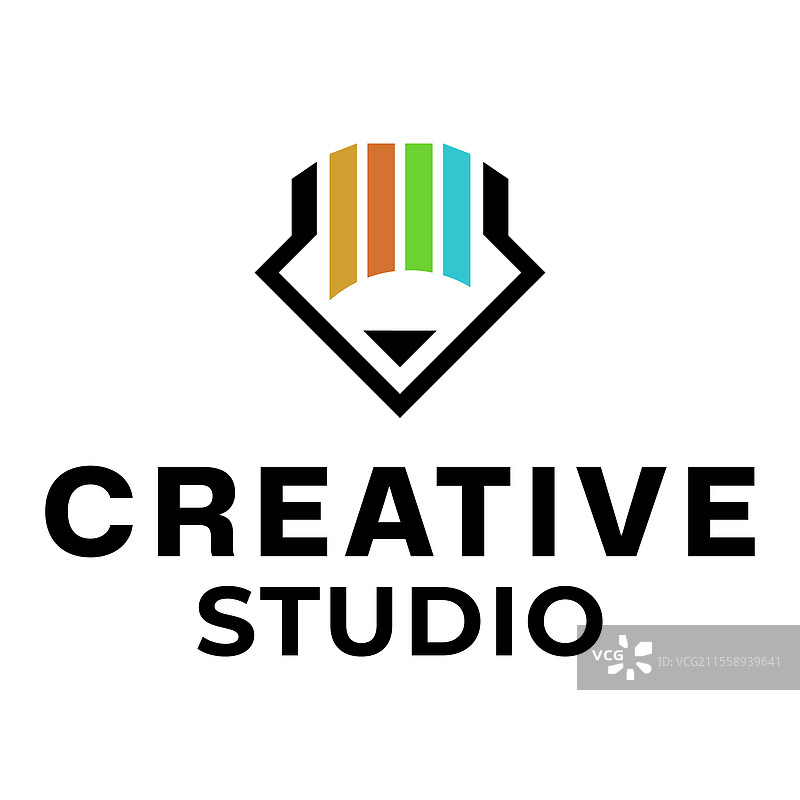 创意工作室公寓极简风格标志设计图片素材