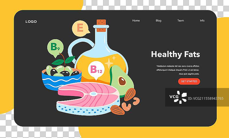 健康零食平铺图图片素材