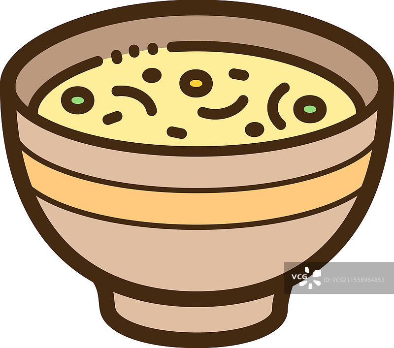 汤 - 食物和饮料涂鸦艺术图片素材