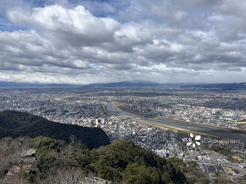 岐阜金华山之巅图片素材