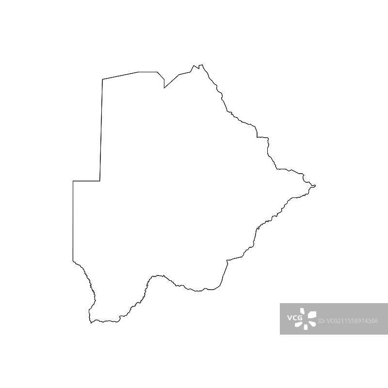 博茨瓦纳地图图标图片素材