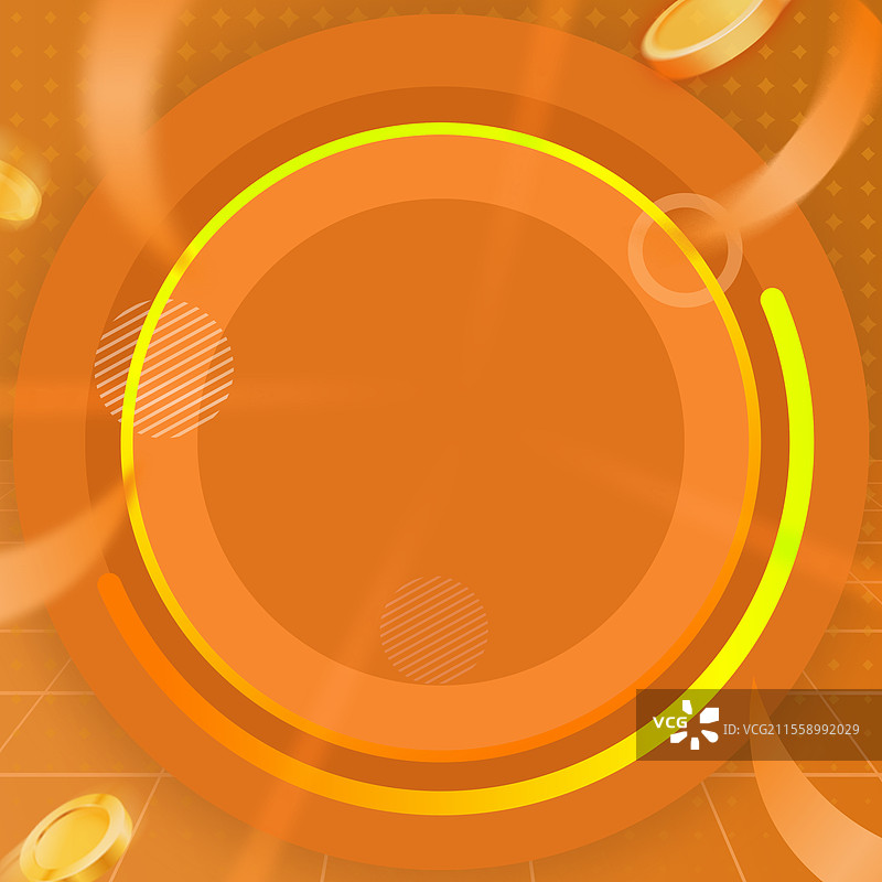 电商购物节节日促销海报橙色背景图片素材