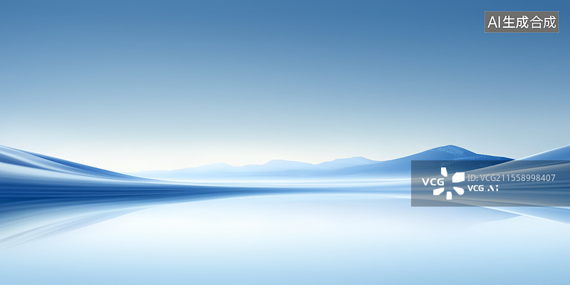 【AI数字艺术】极简主义的未来之境图片素材