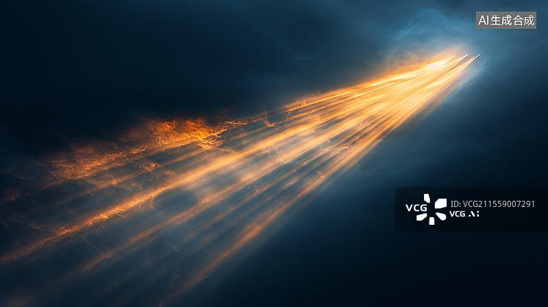 【AI数字艺术】穿透黑暗的光芒   光线科技光效镜头眩光光线素材图片素材