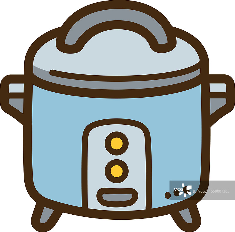 电饭煲 - 家用电器涂鸦艺术图片素材