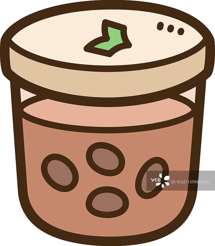 珍昂干迪尔 - 印尼小吃涂鸦艺术图片素材