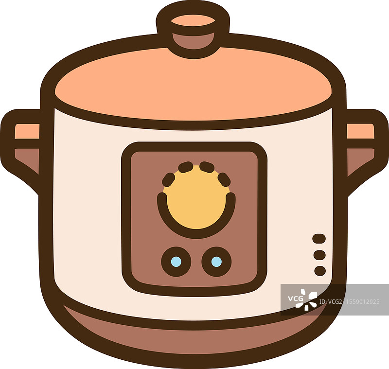 慢炖锅 - 智能家电涂鸦艺术图片素材