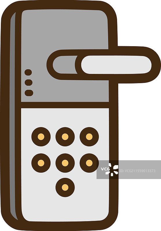 智能门锁 - 智能家电涂鸦艺术图片素材