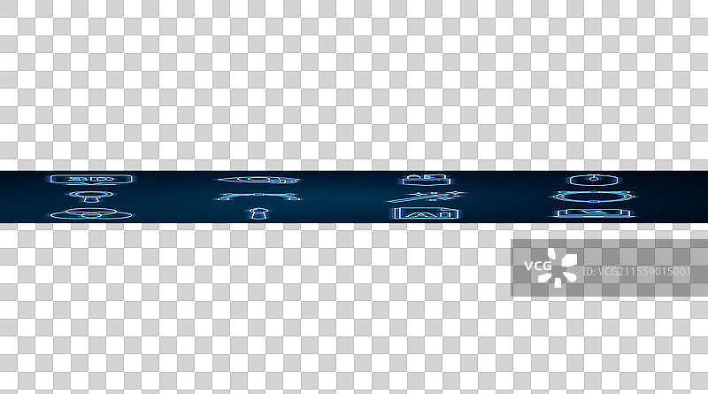 设置带有贝塞尔曲线的线条、笔记本电脑和光标圆圈图片素材