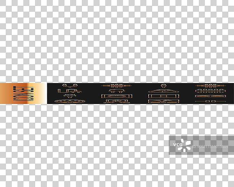 电路图中的电气线路设置图片素材