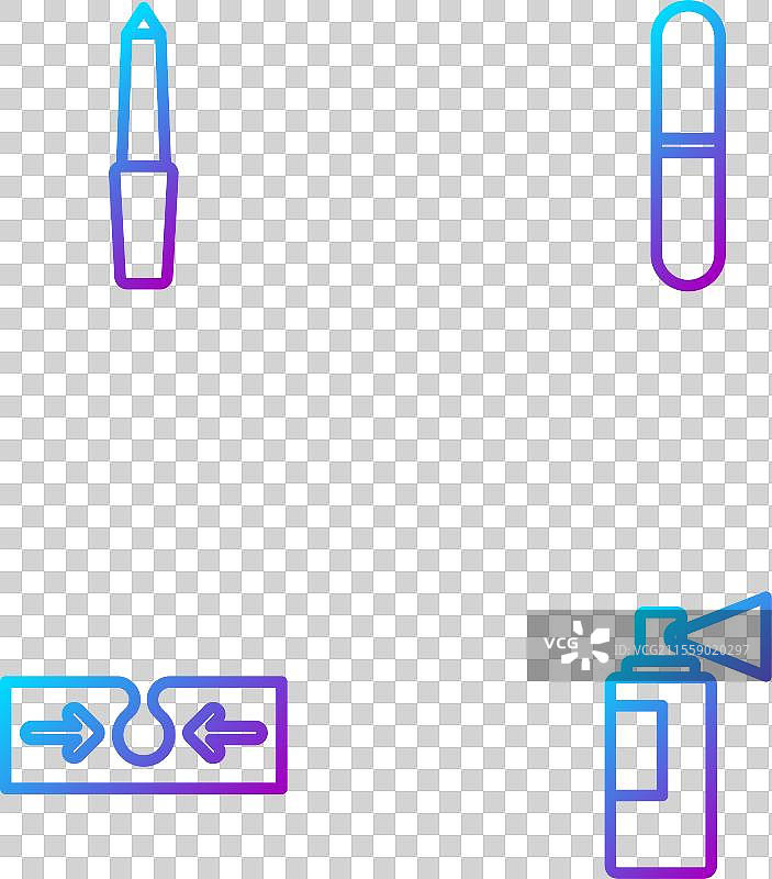 香水、痘痘、指甲锉和渐变图片素材