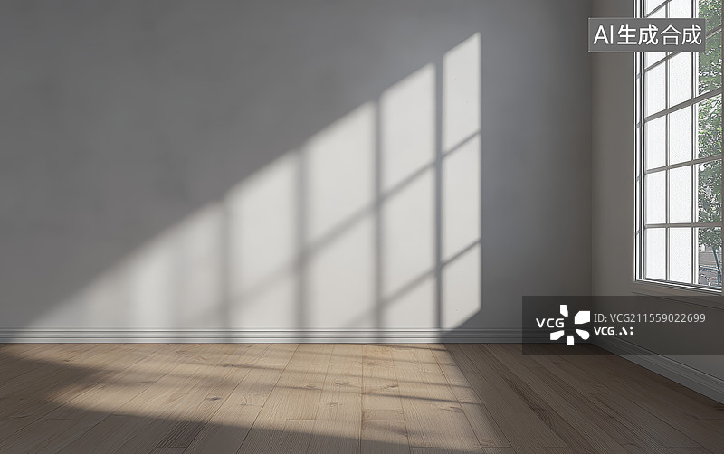 【AI数字艺术】空旷的房间图片素材