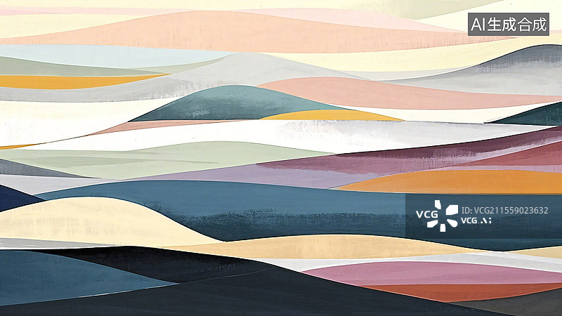 【AI数字艺术】抽象宁静背景图片素材