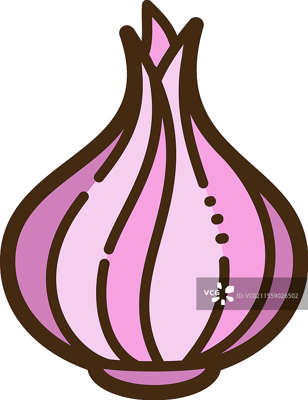 小葱 - 蔬菜涂鸦艺术图片素材