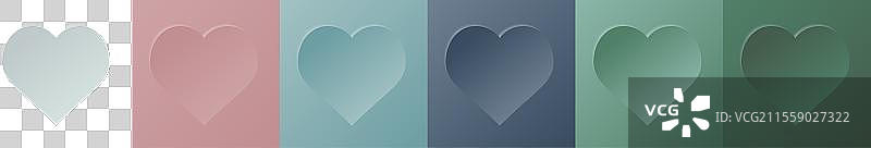 一组美学的粉彩色背景框架图片素材