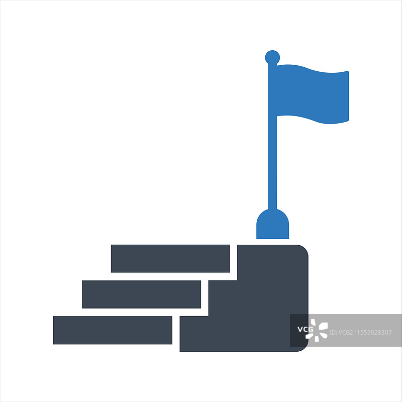 成功之路的阶梯图标图片素材