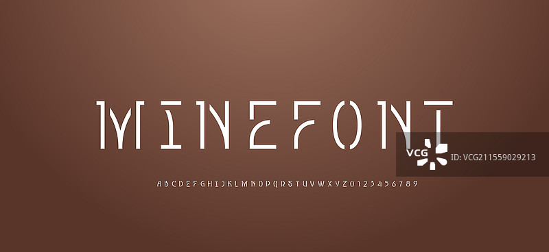 装饰艺术风格的模板字母字体图片素材