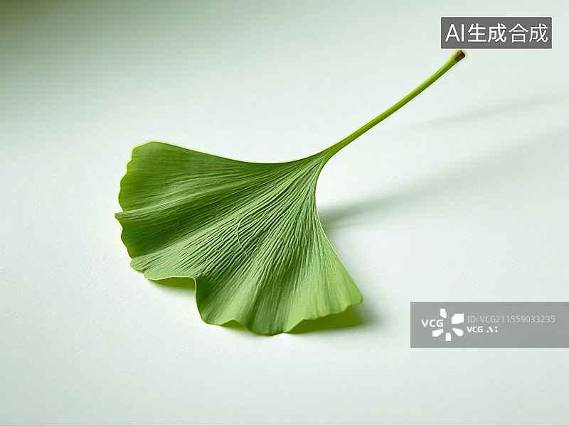 【AI数字艺术】一片银杏叶子特写图片素材