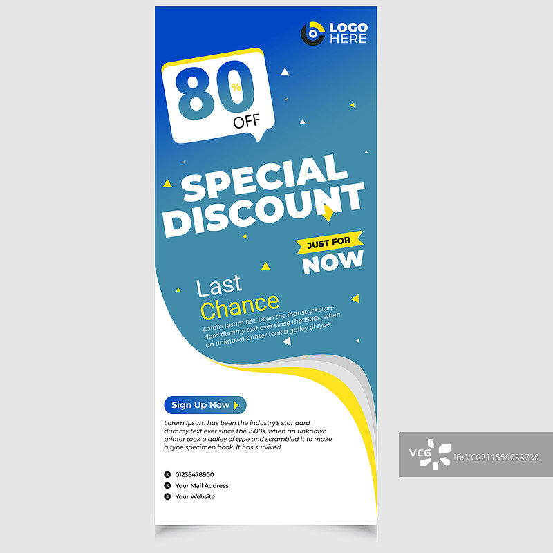 食品和餐厅的卷轴横幅设计图片素材