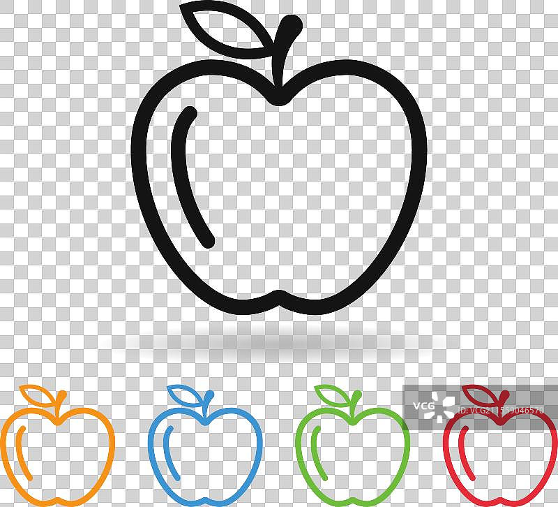 苹果图标或苹果水果符号图片素材