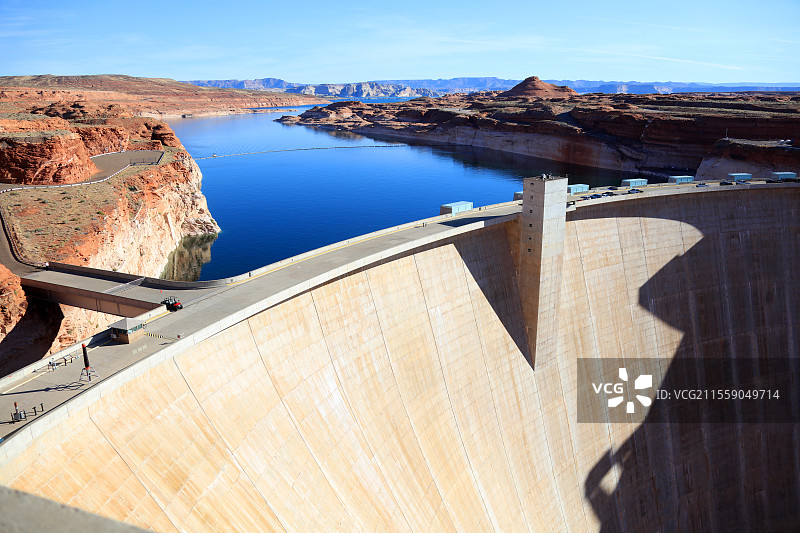 科罗拉多河 胡佛水坝壮丽风光图片素材