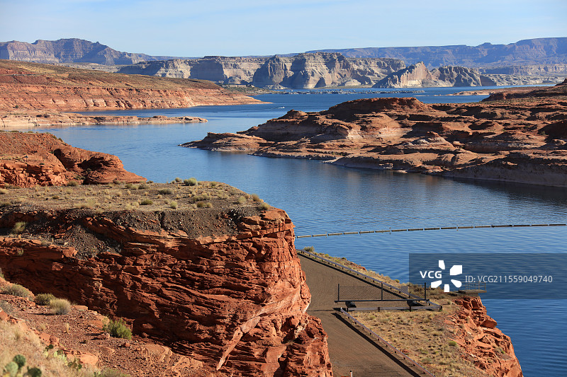科罗拉多河 胡佛水坝壮丽风光图片素材